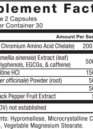 Force Factor Women's Fat Burner, Metabolism Booster, and Weight-Loss Supplement Support, Green Tea Fat Burner Weight-Loss Pills to Help with Energy, Diet, and Exercise, Vegan, Non-GMO, 60 Capsules