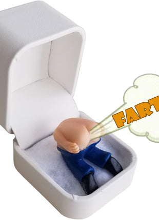 The Moon Ring®©  inchIt Farts When You Open it! Prank Gag Gift (Ring Box with Farting Butt, no Ring) AS SEEN ON THE Bachelorette, Hand Made in the USA.
