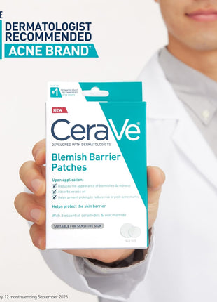 CeraVe Hydrocolloid Blemish Patches, Pimple Patches for Face, 22ct | Absorbs Oil with Niacinamide and Ceramides, Ultra-Thin Acne Patches That Blend Into All Skin Tones, For Sensitive Skin