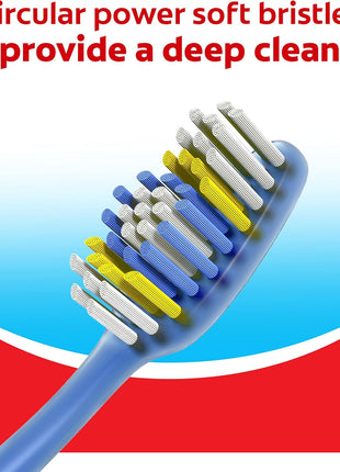 Colgate Extra Clean Full Head Toothbrush, Soft, 6 Pack | Soft Bristles, Full Head Design, Everyday Cleaning, Easy Grip Handle, Bulk Toothbrush Pack