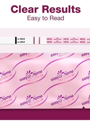 Easy@Home Pregnancy Test Strips Kit: 10 Pack hCG Test Strips - Early Detection Home Pregnancy Strips Bulk