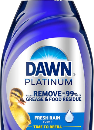 Dawn Platinum Dishwashing Liquid, Fresh Rain Scent, 32.7 fl oz