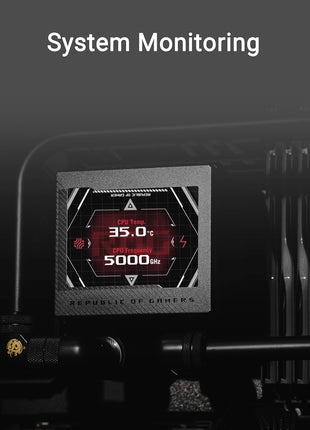 ASUS ROG RYUJIN III WB CPU Water Block-Intel LGA 1700, 1200, 115X, AMD Socket AM4, AM5 Asetek Copper Cold Plate Black, 178 Micro-Cooling, 3.5" Full Color LCD Display, Embedded VRM Fan, 3 Year Warranty
