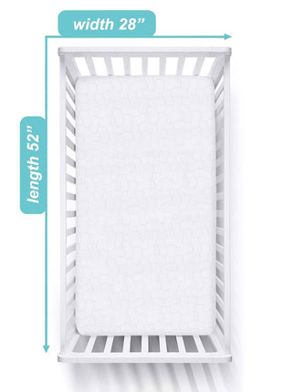 American Baby Company Waterproof Fitted Crib Mattress Protector 52" x 28" | Quilted, Noiseless, Soft & Breathable Crib & Toddler Mattress Pad Cover