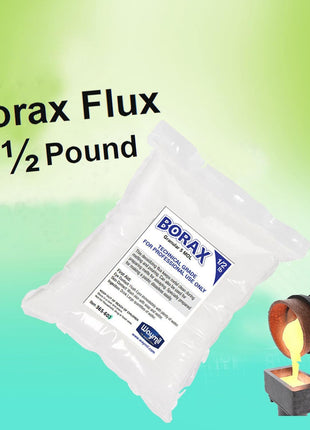 Borax Flux 1/2 Pound Melting Gold Silver Crucible Glaze Jewelry Casting 8oz