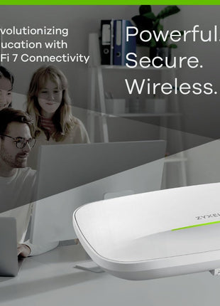 Zyxel WiFI 7 Wireless MultiGig Pro Access Point | 2 x 2.5Gb Ethernet | Tri-Band Operation | Mesh and PTP Bridge | Cloud, App, Direct or Controller Management | POE+ | 1 Yr Nebula Pro | WBE530