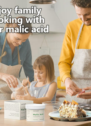 Viktairy 2.5 LB Malic Acid, Food Grade Malic Acid Powder Tart Flavor for Making Sour Candy, Sour Gummy Bears, Drinks, Juice, Baking, Wine
