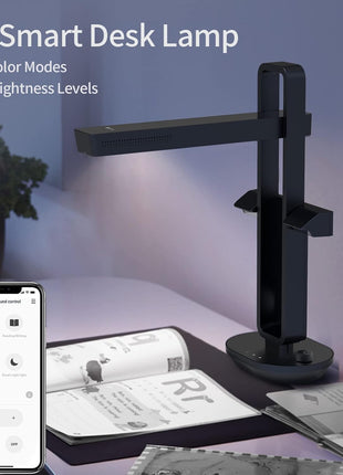 CZUR Aura Pro Book & Document Scanner, Capture A3 & A4 | Auto-Flatten & Deskew Powered by AI Technology, Foldable & Portable, Compatible with Windows & macOS