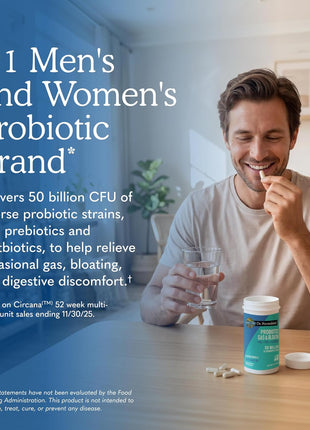 Garden of Life Dr Formulated Once Daily 3-in-1 Complete Prebiotics, Postbiotics & Probiotics for Women and Men - PRE + PRO + POSTBIOTIC Supplement for Gas & Bloating - 50 Billion CFU, 30 Day Supply