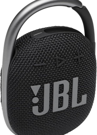JBL Clip 4 - Portable Mini Bluetooth Speaker, big audio and punchy bass, integrated carabiner, IP67 waterproof and dustproof, 10 hours of playtime, speaker for home, outdoor and travel (Black)