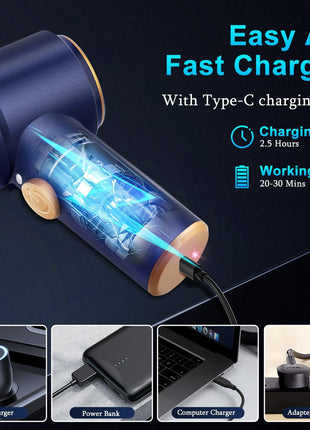 KMM Handheld Car Vacuum Cleaner, 9000Pa Vacuum Cleaner and Air Duster, 120W High Power Hand Held Vacuum with LED Light and Multi-Nozzles for Car, Home, Office, Pet