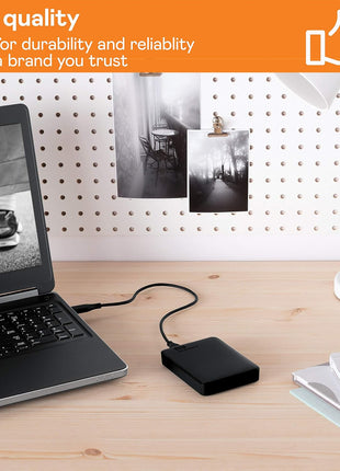 WD 4TB Elements Portable External Hard Drive for Windows, USB 3.2 Gen 1/USB 3.0 for PC & Mac, Plug and Play Ready - ‎WDBU6Y0040BBK-WESN