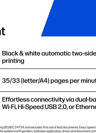 HP Laserjet Pro 3001dw Wireless Black & White Printer, Best-for-Office (3G65OF)