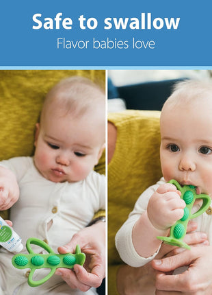 Dr. Brown's Fluoride-Free Baby Toothpaste, Safe to Swallow, Apple Pear, 1-Pack, 1.4oz/40g, 0-3 Years