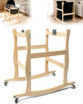 Bassinet Stand, Movable and Rocking Wooden Bassinet Stand Compatible with Uppababy Cribs, Providing Your Little with A Comfortable, Stable, and Movable Bassinet Holder