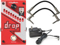 Digitech DROP Compact Polyphonic Drop Tune Pitch Shift Pedal with Momentary Latch Switching and True Bypass with Electronic Power Supply and Patch Pedal Cable