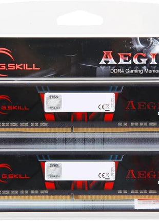 G.SKILL AEGIS Series DDR4 RAM 32GB (2x16GB) 2666MT/s CL19-19-19-43 1.20V Intel AMD Desktop Computer Memory U-DIMM (F4-2666C19D-32GIS)