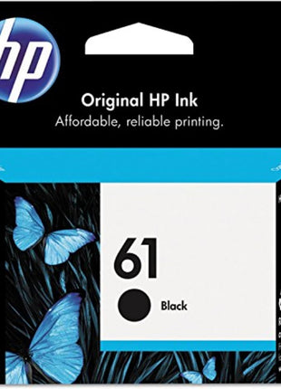 HP 61 Black Ink Cartridge | Works with Printer Series: DeskJet 1000, 1010, 1050, 1510, 2050, 2510, 2540, 3000, 3050, 3510; ENVY 4500, 5530; OfficeJet 2620, 4630 | Eligible for Instant Ink | CH561WN