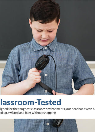 Cyber Acoustics 3.5mm Stereo Headphones for PCs and Other 3.5mm Devices in The Office, Classroom or Home (ACM-6004)