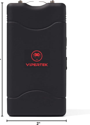 VIPERTEK VTS-880 Mini Stun Gun for Self Defense Rechargeable with LED Flashlight