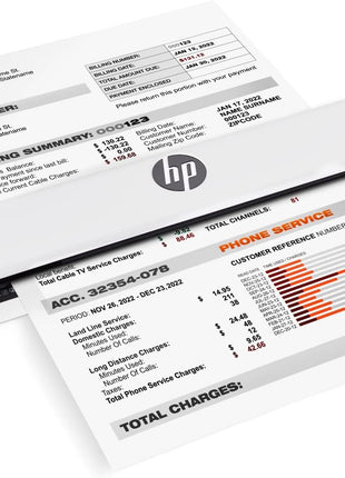 HP Small USB Document & Photo Scanner for Portable 1-Sided Sheetfed Digital Scanning, Model HPPS100, for Home, Office & Business, PC and Mac Compatible, HP WorkScan Software Included