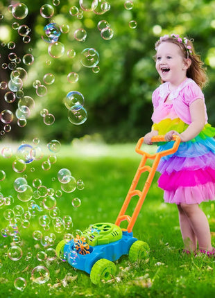 Bubble Lawn Mower Toddler Toys, Bubble Machine Outdoor Garden Toys | Toddler Outdoor Toys for 1 2 Year Old Boy Birthday Gift, Summer Push Gardening Toys for Preschool Baby Boys Age 1 2 3 +
