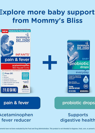 Mommy's Bliss 4-Piece Newborn and Baby Essentials Kit - With Gripe Water, Gas Relief Drops, Vitamin D 400IU, and Saline Drops/Spray - The Perfect Baby Gift.