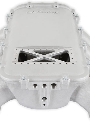 Holley Intake Manifold, Ultra Lo-Ram, 105 mm Throttle Body Flange, Burst Panel Flange, GM GenV LT-Series, Aluminum, Natural, Each