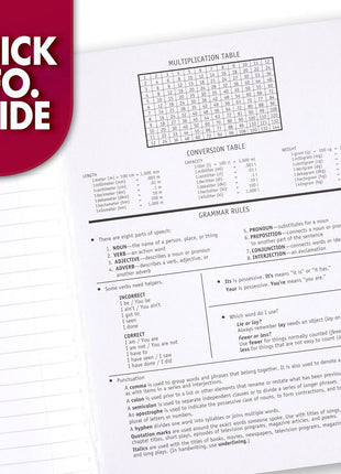 Mead Composition Notebook, 3 Pack, Wide Ruled Paper, 7-1/2 inch x 9-3/4 inch, 100 Sheets per Comp Book, Black Marble (38301)