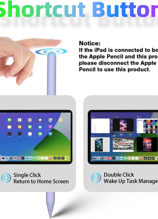 Gnanlen iPad Pencil 2nd Generation with Magnetic Wireless Charging, Same as Apple Pencil 2nd Generation,The Pen Compatible with iPad Pro 11 in 1/2/3/4,iPad Pro 12.9 in 3/4/5/6,iPad Air 4/5,iPad mini
