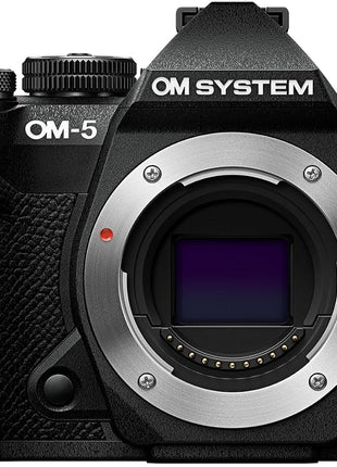 OM SYSTEM OM-5 Mark II Body Black Compact Light Weight Weather Sealed 4K Video Camera Best for Outdoor Travel