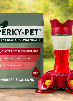Perky-Pet Hummingbird Instant Nectar Powder Concentrate - 2 lb Bag - 244SFB - Makes 192 oz of Humming bird Liquid Food Nectar - 100% Sucrose