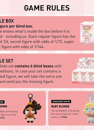 POP MART Crybaby Tears Factory Series - Vinyl Face Plush Blind Box, Random Design, Collectible Toys Home Decorations, Holiday Birthday Gifts, Single Box