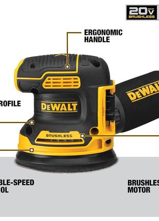 DEWALT 20V MAX Orbital Sander, Tool Only (DCW210B)