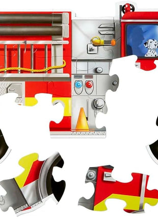 Melissa & Doug Fire Truck Jumbo Jigsaw Floor Puzzle (24 pcs, 4 feet Long) - FSC Certified