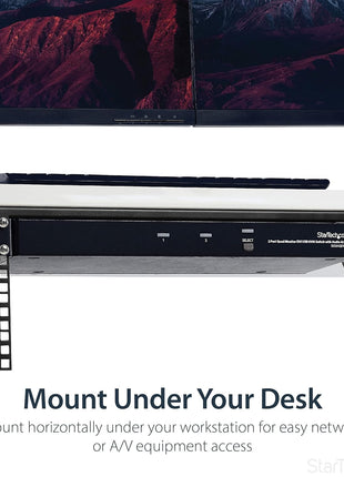 StarTech.com 4U Wall Mount Patch Panel Bracket - 19 inch Steel Vertical Mounting Rack for Network and Data Equipment, TAA (RK419WALLV)