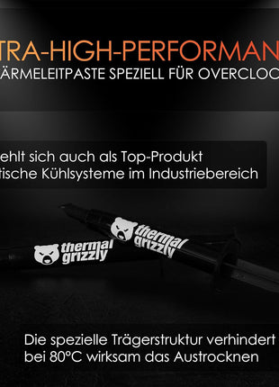 Thermal Grizzly Kryonaut - 1 Gram - Extremly High Performance Thermal Paste - for Demanding Applications and Overclocking CPU/GPU/PS4/PS5/Xbox