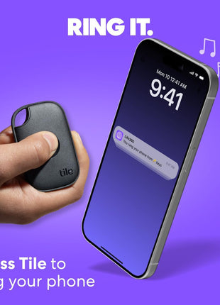 Life360 Tile Pro - Powerful Bluetooth Tracker, Key Finder and Item Locator for Keys Bags, and More. Both iOS and Android Compatible. Phone Finder. 2-Pack (Black/White)