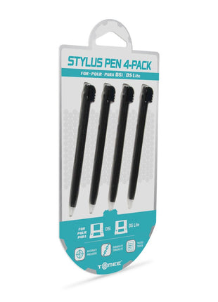 Tomee Stylus Pen Set (4-Pack) – Replacement Touch Screen Stylus for Nintendo DS Lite & DSi – Black