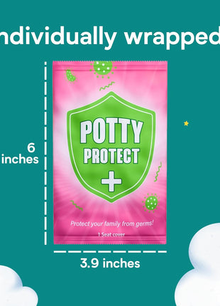 Eli with Love 20 Pack Extra Large Disposable Toilet Seat Cover (Floral) – Toddler Toilet Covers for Full Coverage On Toilet or Potty – Ideal Travel Toilet Seat Covers for Kids and Adults