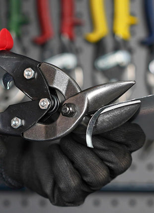MIDWEST Aviation Snip Set - Left and Right Cut Offset Tinner Shears, Made in the USA - MWT-6510C