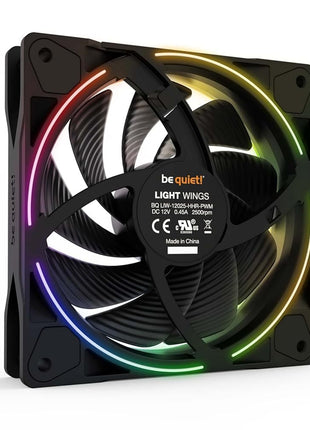 be quiet! Light Wings 120mm PWM High Speed Low Noise Premium ARGB Cooling Fan | 4-Pin | Ideal for Radiators and Heat Syncs | Black | BL073