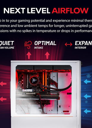 Skytech Gaming Eclipse Lite Gaming PC, AMD Ryzen 7 9800X3D 4.7GHz, AMD RX 9070XT 16GB VRAM, X670 Board, 2TB Gen4 NVMe SSD, 32GB DDR5 RAM 6000, 1000W Gold PSU, 360 ARGB AIO, WI-FI 5, Windows 11