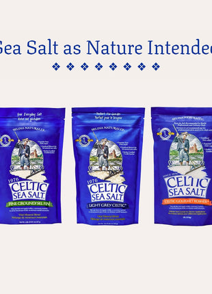Celtic Sea Salt Light Grey Coarse – Unrefined Mineral Salt, 70+ Trace Minerals, Sustainably Harvested, GMP Certified – Cooking, Finishing, Hydration, Grinder Use – 1 lb Resealable Bag
