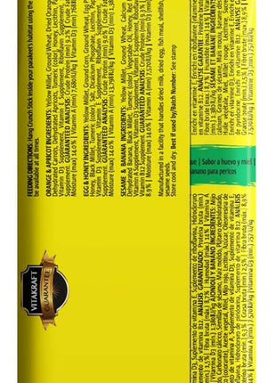 Vitakraft Crunch Sticks Rabbit Treat Carrot and Honey Flavor with Natural Grains and Honey Enriched with Essential Nutrients Baked On Wooden Stick to Encourage Chewing and Long Lasting Enjoyment