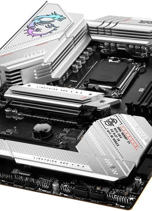 MSI MPG B650 Edge WiFi Gaming Motherboard (AMD Ryzen 9000/8000/7000 Series Processors, AM5, ATX, DDR5, PCIe 4.0, M.2, SATA 6Gb/s, USB 3.2 Gen 2, HDMI/DP, Wi-Fi 6E, Bluetooth 5.3, ATX)