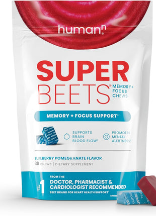 HumanN Memory + Focus Chews & Heart Gummies Zero Sugar