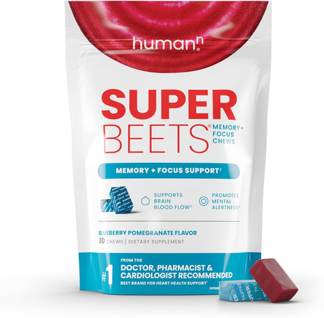 HumanN Memory + Focus Chews & Heart Gummies Zero Sugar