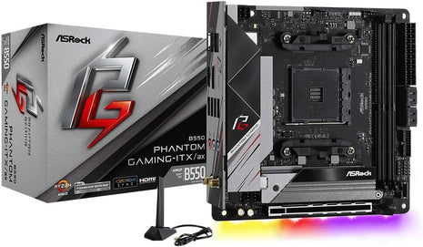 ASRock B550 Phantom Gaming-ITX/AX Supports 3rd Gen AMD AM4 RyzenTM / Future AMD RyzenTM Processors Motherboard