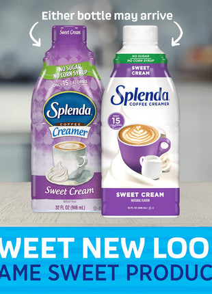 SPLENDA Sugar Free Sweet Cream Coffee Creamer, 32 Fl Oz